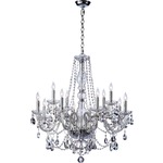 Bohemian Katrina and Katerina Chandelier - Chrome / Imperial