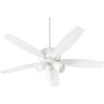Breeze Ceiling Fan with Three Lights - Studio White / Studio White Blades