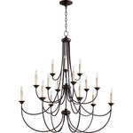 Brooks Bare Chandelier - Oiled Bronze