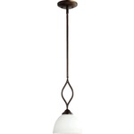 Brooks Mini Pendant - Oiled Bronze / Satin Opal