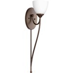 Brooks Shade Wall Light - Oiled Bronze / Satin Opal