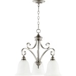 Bryant Nook Chandelier - Faux Alabaster / Classic Nickel