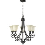 Bryant Chandelier - Amber Scavo / Oiled Bronze