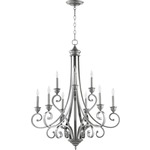 Bryant Bare Chandelier - Classic Nickel