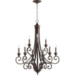 Bryant Bare Chandelier - Oiled Bronze