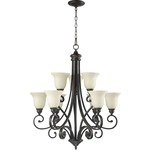 Bryant Chandelier - Amber Scavo / Oiled Bronze