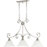 Bryant Island Pendant - Faux Alabaster / Classic Nickel