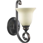 Bryant Wall Light - Amber Scavo / Oiled Bronze