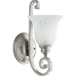 Bryant Wall Light - Faux Alabaster / Classic Nickel