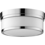 Celeste Ceiling Light Fixture - Polished Nickel / Satin Opal