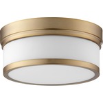 Celeste Ceiling Light Fixture - Aged Brass / Satin Opal