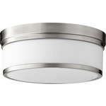 Celeste Ceiling Light Fixture - Satin Nickel / Satin Opal