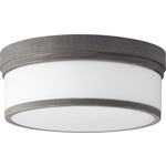 Celeste Ceiling Light Fixture - Zinc / Satin Opal