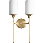 Celeste Wall Light - Aged Brass / Satin Opal