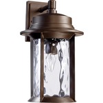 Charter Outdoor Wall Light - Oiled Bronze / Clear Hammered