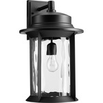 Charter Outdoor Wall Light - Noir / Clear Hammered