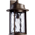 Charter Outdoor Wall Light - Oiled Bronze / Clear Hammered