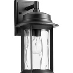 Charter Outdoor Wall Light - Noir / Clear Hammered