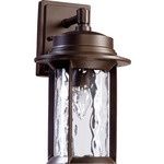 Charter Outdoor Wall Light - Oiled Bronze / Clear Hammered