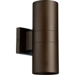 Cylinder Outdoor Dual Wall Light - Oiled Bronze