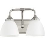 Enclave Bathroom Vanity Light - Satin Nickel / Satin Opal