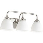 Enclave Bathroom Vanity Light - Polished Nickel / Satin Opal