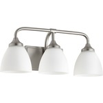 Enclave Bathroom Vanity Light - Satin Nickel / Satin Opal