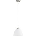 Enclave Pendant - Satin Nickel / Satin Opal