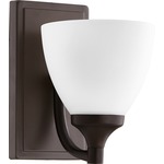 Enclave Wall Light - Oiled Bronze / Satin Opal