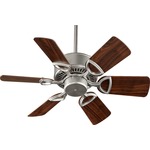 Estate 30 inch Ceiling Fan - Satin Nickel / Walnut Blades