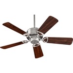 Estate 42 inch Ceiling Fan - Satin Nickel / Silver-Walnut