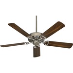 Estate 52 Inch Ceiling Fan - Satin Nickel / Satin Nickel-Walnut