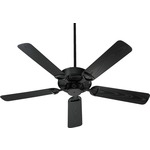 Estate 52 Inch Indoor / Outdoor Ceiling Fan - Matte Black / Black Blades