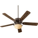 Estate Patio Uni Ceiling Fan with Light - Oiled Bronze / Walnut Blades