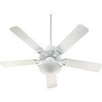 Estate Patio Uni Ceiling Fan with Light - White / White Blades