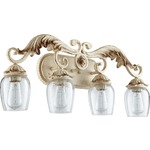 Florence Bathroom Vanity Light - Persian White / Clear Seeded