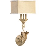 Florence Shade Wall Light - Persian White / Amber