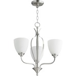 Jardin Chandelier - Satin Nickel / Satin Opal