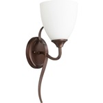 Jardin Wall Light - Oiled Bronze / Satin Opal