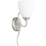 Jardin Wall Light - Satin Nickel / Satin Opal