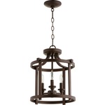Lancaster Pendant / Semi-Flush Ceiling Light - Oiled Bronze