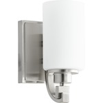 Lancaster Wall Light - Satin Nickel / Satin Opal