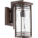Larson Outdoor Wall Light - Oiled Bronze / Clear Hammered