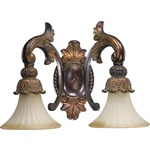 Madeleine Bathroom Vanity Light - Corsican Gold / Antique Amber