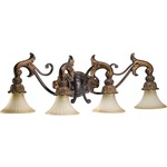 Madeleine Bathroom Vanity Light - Corsican Gold / Antique Amber