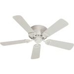 Medallion Flush Patio Ceiling Fan - Studio White