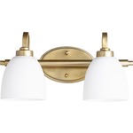Reyes Bathroom Vanity Light - Aged Brass / Satin Opal