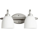 Reyes Bathroom Vanity Light - Classic Nickel / Satin Opal