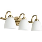 Reyes Bathroom Vanity Light - Aged Brass / Satin Opal