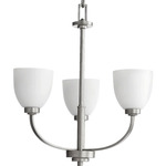 Reyes Chandelier - Classic Nickel / Satin Opal